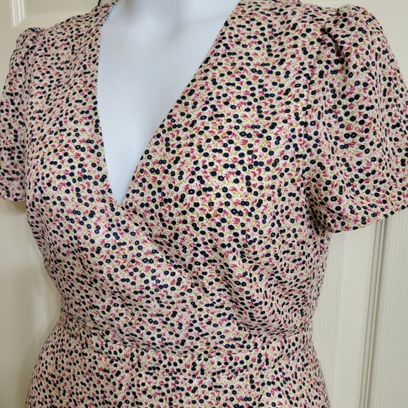 JCrew factory mercantile faux wrap dress - Picture 3 of 4